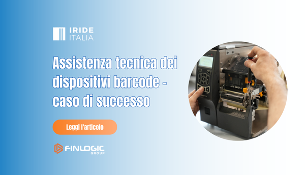 Assistenza tecnica dei dispositivi barcode - caso di successo | Irideitalia - Finlogic Group